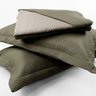 Kit Cobre Leito Solteiro Duas Cores Siena Liso Verde Oliva/taupe - 2