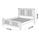 Ver imagem 7 de Cama Casal Queen Aton S05 Tramado Madeira Maciça Ipê Lyam Decor 158cm