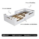 Ver imagem 3 de Cama Montessoriana Solteiro Infantil Baixa Segurança Autonomia Branco