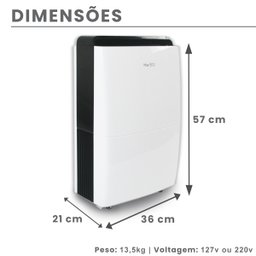 Desumidificador de Ar Antimofo | Desidrat Max 500 - 220V - 2