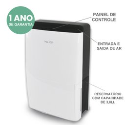 Desumidificador de Ar Antimofo | Desidrat Max 500 - 220V - 3