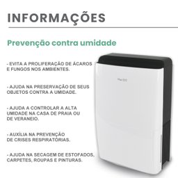 Desumidificador de Ar Antimofo | Desidrat Max 500 - 220V - 6
