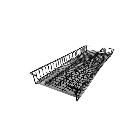 Escorredor Cama Preto 13 Pratos com Porta Talheres Preto 2448 Jomer