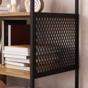 Ver imagem 2 de Combo Sala Rack e Estante Mel Industrial Ferro Preto Kit