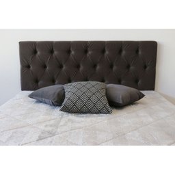 Cabeceira de Queen com Botões 160x1.17cm Cinza Escuro - 3