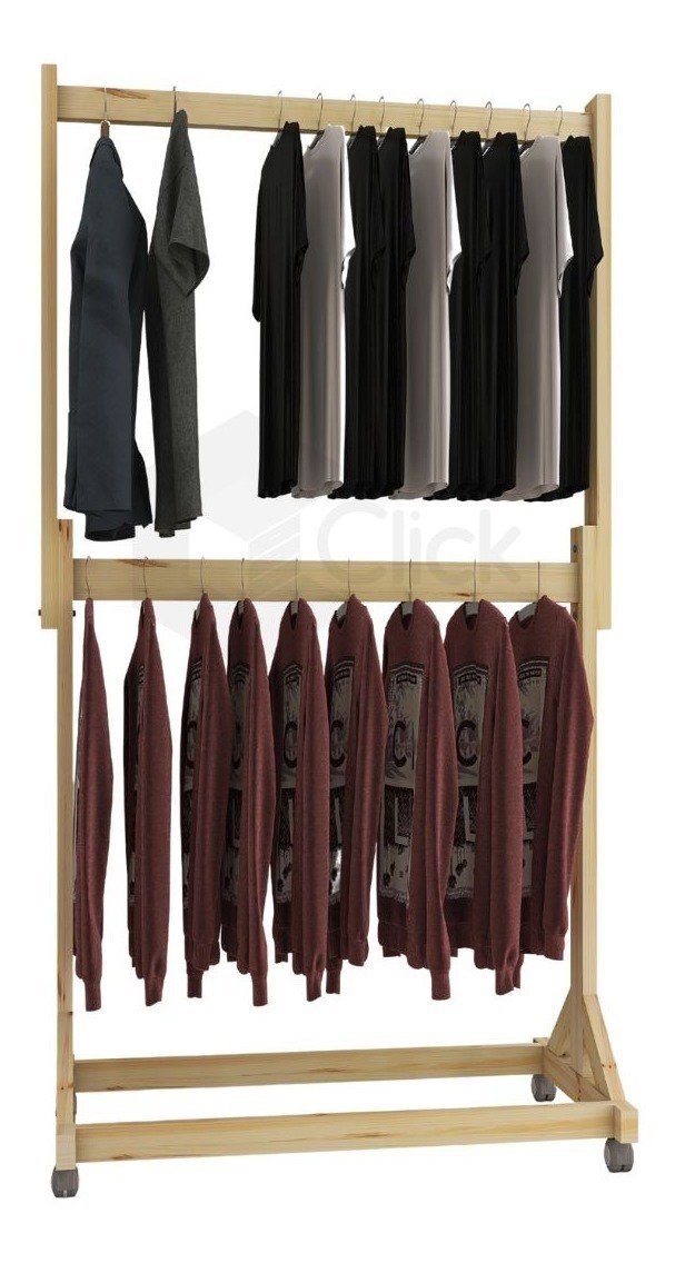 Arara Para Pendurar Roupas Redecore Arara De Roupa | MadeiraMadeira