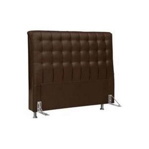 CABECEIRA DE CAMA BOX 140cm ANA CASAL MATERIAL SINTÉTICO MARROM TOPÁZIO