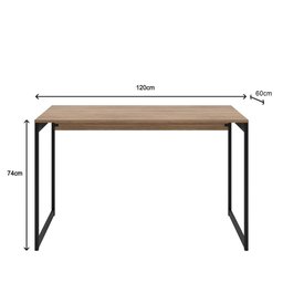 Mesa de Jantar Industrial 4 Lugares 120x60 Econômica L/p + 4 Cadeiras Gruvyer Preto Fosco Design Mod - 7