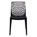 Ver imagem 5 de Mesa de Jantar Industrial 4 Lugares 120x60 Econômica L/p + 4 Cadeiras Gruvyer Preto Fosco Design Mod