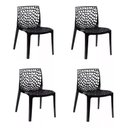 Ver imagem 4 de Mesa de Jantar Industrial 4 Lugares 120x60 Econômica L/p + 4 Cadeiras Gruvyer Preto Fosco Design Mod