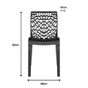 Ver imagem 6 de Mesa de Jantar Industrial 4 Lugares 120x60 Econômica L/p + 4 Cadeiras Gruvyer Preto Fosco Design Mod