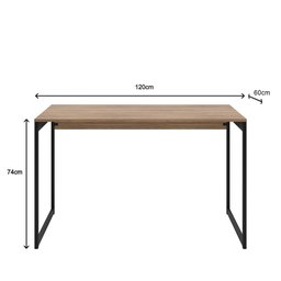 Mesa de Jantar Industrial 4 Lugares 120x60 Econômica L/p + 4 Cadeiras Gruvyer Preto Fosco Design Mod - 7