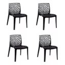 Ver imagem 4 de Mesa de Jantar Industrial 4 Lugares 120x60 Econômica L/p + 4 Cadeiras Gruvyer Preto Fosco Design Mod