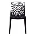 Ver imagem 5 de Mesa de Jantar Industrial 4 Lugares 120x60 Econômica L/p + 4 Cadeiras Gruvyer Preto Fosco Design Mod