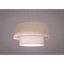 Ver imagem 3 de Pendente Duo Cone de Tecido 3 Lâmpadas Tom Luz Iluminação