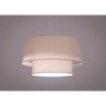 Pendente Duo Cone de Tecido 3 Lâmpadas Tom Luz Iluminação - 3