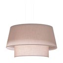 Ver imagem 1 de Pendente Duo Cone de Tecido 3 Lâmpadas Tom Luz Iluminação