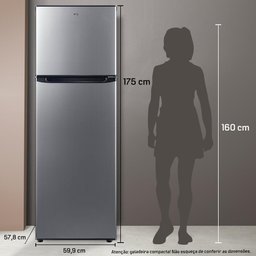 Geladeira Refrigerador Hq Defrost 310 Litros Preto/inox Hq-310rdf 220v - 7