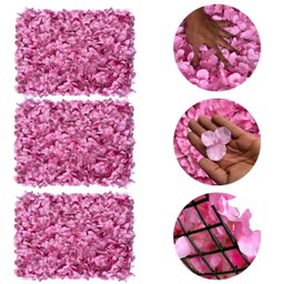 7 Painéis Jardim Vertical Decorativo com Placa de Flores Artificiais 60x40 para Festas - 6