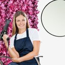 Ver imagem 2 de 7 Painéis Jardim Vertical Decorativo com Placa de Flores Artificiais 60x40 para Festas