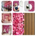 Ver mais imagens de 7 Painéis Jardim Vertical Decorativo com Placa de Flores Artificiais 60x40 para Festas