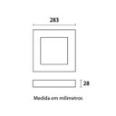 Ver imagem 4 de Painel Led de Sobrepor Quadrado 30X30cm Amarelo 24w - Blumenau 80853004