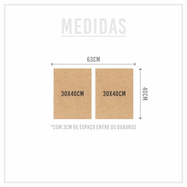 Kit Quadro Placas Decorativa MDF Quarto Sala Mulher e Flor 2 peças - 4