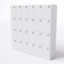 Ver imagem 1 de Armário Locker Guarda Volumes 24 Portas com Chave