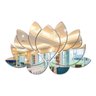 Espelho Decorativo Flor de Lotus Quarto Sala 63 x 40 cm - 6