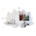 Ver imagem 3 de Espelho Decorativo Flor de Lotus Quarto Sala 63 x 40 cm