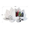 Espelho Decorativo Flor de Lotus Quarto Sala 63 x 40 cm - 3