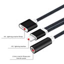 Ver imagem 2 de Cabo Adaptador Lightning Saída P2 Recarga Microfone XT2143 XTRAD