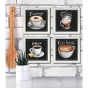 Ver imagem 4 de Quadro Decorativo Café Expresso Padaria 12x12cm 4 Un Branca