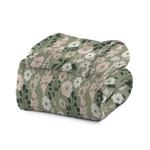 Cobertor de Casal Manta Microfibra Antialérgico 1,8x2,2m Jardim - Camesa
