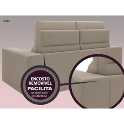 Sofá Jobim 1,70m Assento Retrátil e Reclinável Velosuede - NETSOFAS - 5