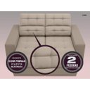 Ver imagem 5 de Sofá Jobim 1,70m Assento Retrátil e Reclinável Velosuede - NETSOFAS