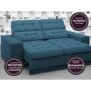 Ver mais imagens de Sofá Jobim 1,70m Assento Retrátil e Reclinável Velosuede - NETSOFAS