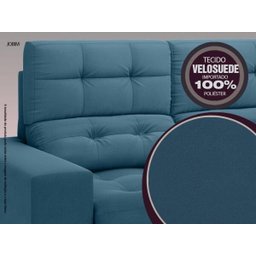 Sofá Jobim 1,70m Assento Retrátil e Reclinável Velosuede - NETSOFAS - 6
