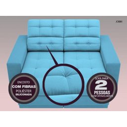 Sofá Jobim 1,70m Assento Retrátil e Reclinável Velosuede - NETSOFAS - 4