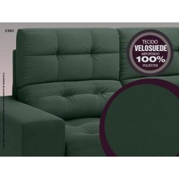 Sofá Jobim 1,70m Assento Retrátil e Reclinável Velosuede - NETSOFAS - 5