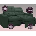 Ver imagem 3 de Sofá Jobim 1,70m Assento Retrátil e Reclinável Velosuede - NETSOFAS