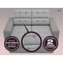 Ver imagem 5 de Sofá Jobim 1,70m Assento Retrátil e Reclinável Velosuede - NETSOFAS