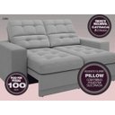 Ver imagem 3 de Sofá Jobim 1,70m Assento Retrátil e Reclinável Velosuede - NETSOFAS