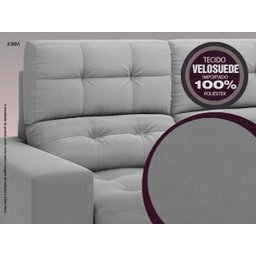 Sofá Jobim 1,70m Assento Retrátil e Reclinável Velosuede - NETSOFAS - 6
