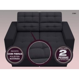 Sofá Jobim 1,70m Assento Retrátil e Reclinável Velosuede - NETSOFAS - 4