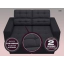 Ver imagem 5 de Sofá Jobim 1,70m Assento Retrátil e Reclinável Velosuede - NETSOFAS