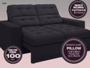 Ver imagem 3 de Sofá Jobim 1,70m Assento Retrátil e Reclinável Velosuede - NETSOFAS