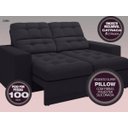 Ver imagem 3 de Sofá Jobim 1,70m Assento Retrátil e Reclinável Velosuede - NETSOFAS