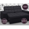 Sofá Jobim 1,70m Assento Retrátil e Reclinável Velosuede - NETSOFAS - 8