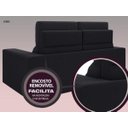 Ver imagem 6 de Sofá Jobim 1,70m Assento Retrátil e Reclinável Velosuede - NETSOFAS